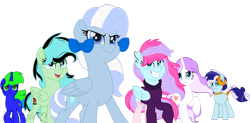 Size: 1024x503 | Tagged: safe, artist:bezziie, base used, oc, oc only, oc:strawberry pie, species:earth pony, species:pegasus, species:pony, species:unicorn, clothing, female, mare, movie accurate, raised hoof, simple background, socks, sweater, transparent background