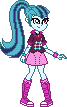 Size: 67x107 | Tagged: safe, artist:toonalexsora007, character:sonata dusk, equestria girls:rainbow rocks, g4, my little pony: equestria girls, my little pony:equestria girls, boots, clothing, female, pixel art, ponytail, shoes, simple background, skirt, solo, sprite, transparent background
