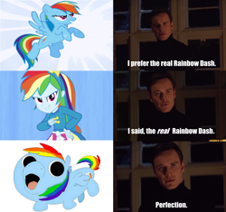 Size: 1534x1440 | Tagged: safe, artist:applebeans, edit, character:rainbow dash, species:pegasus, species:pony, my little pony:equestria girls, exploitable meme, forced meme, meme, oh boy, perfection, x-men first class