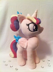 Size: 1936x2592 | Tagged: safe, artist:planetplush, character:princess cadance, species:pony, foalsitter, irl, photo, plushie, solo, young