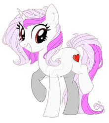 Size: 1024x1157 | Tagged: safe, artist:sk-ree, oc, oc only, species:pony, species:unicorn, female, mare, simple background, solo, transparent background, watermark