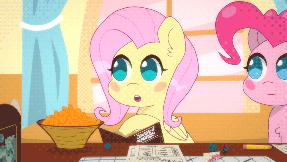 Size: 1000x563 | Tagged: safe, artist:omegaozone, character:fluttershy, character:pinkie pie, animated, captain obvious, crossover, cute, darth vader, female, frame by frame, gif, image macro, meme, no shit sherlock, pointing, quote, roleponies, shyabetes, star wars
