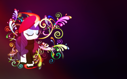 Size: 1920x1200 | Tagged: safe, artist:quanno3, artist:vividkinz, edit, character:rarity, beatnik rarity, beret, clothing, female, hat, shoes, simple, solo, sweater, vector, wallpaper, wallpaper edit