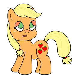 Size: 5500x5700 | Tagged: safe, artist:planetplush, character:applejack, species:earth pony, species:pony, absurd resolution, cold, female, mare, sick, solo