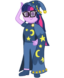 Size: 840x1024 | Tagged: safe, artist:jamesawilliams1996, character:star swirl the bearded, character:twilight sparkle, character:twilight sparkle (scitwi), species:eqg human, clothing, cosplay, costume, fangirl, halloween costume