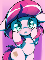 Size: 745x989 | Tagged: safe, artist:ccc, character:lily longsocks, species:earth pony, species:pony, blushing, female, filly, mare, solo