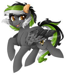 Size: 1024x1177 | Tagged: safe, artist:sk-ree, oc, oc only, oc:graphite sketch, species:pegasus, species:pony, female, mare, simple background, solo, transparent background, watermark