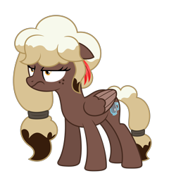 Size: 9504x9504 | Tagged: safe, artist:besttubahorse, oc, oc only, oc:sweet mocha, species:pegasus, species:pony, absurd resolution, female, freckles, frown, grumpy, simple background, solo, transparent background, vector