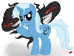 Size: 1000x750 | Tagged: safe, artist:rustydooks, character:trixie, species:pony, crossover, female, solo, the darkness