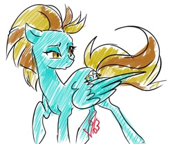 Size: 777x645 | Tagged: safe, artist:candasaurus, character:lightning dust, species:pony, female, solo