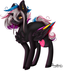 Size: 413x470 | Tagged: safe, artist:ohflaming-rainbow, oc, oc only, oc:flaming rainbow, species:alicorn, species:pony, chest fluff, female, mare, simple background, solo, transparent background