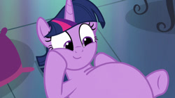 Size: 1020x575 | Tagged: safe, artist:jamesawilliams1996, edit, edited screencap, screencap, character:twilight sparkle, episode:a health of information, g4, my little pony: friendship is magic, belly, big belly, fat, fat edit, twilard sparkle