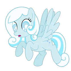 Size: 6000x6000 | Tagged: safe, artist:suramii, oc, oc:snowdrop, species:pegasus, species:pony, absurd resolution, blind, female, mare, open mouth, simple background, solo, transparent background
