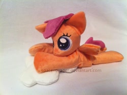 Size: 1071x800 | Tagged: safe, artist:planetplush, character:scootaloo, species:pegasus, species:pony, beanie (plushie), irl, photo, plushie, solo