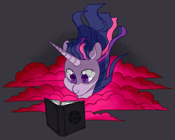 Size: 980x781 | Tagged: safe, artist:jellybeanbullet, character:twilight sparkle, species:pony, species:unicorn, bloodshot eyes, corrupted, corrupted twilight sparkle, female, mare, solo, this will end in tears and/or death
