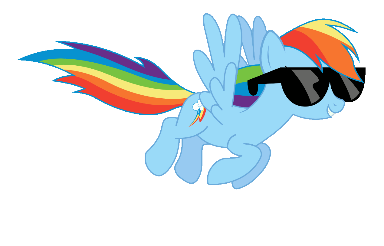 Size: 1269x813 | Tagged: safe, artist:sonofaskywalker, character:rainbow dash, species:pegasus, species:pony, episode:all bottled up, g4, my little pony: friendship is magic, animated, female, flying, simple background, solo, sunglasses, transparent background, wings