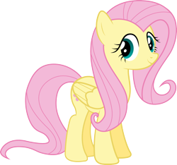 Size: 2610x2445 | Tagged: safe, artist:silentmatten, character:fluttershy, species:pegasus, species:pony, .ai available, .zip file at source, female, mare, simple background, solo, transparent background, vector