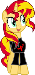 Size: 795x1684 | Tagged: safe, artist:decprincess, artist:ziomal1987, character:sunset shimmer, my little pony:equestria girls, female, judas priest, simple background, solo, transparent background