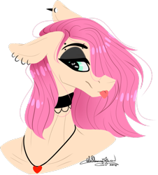 Size: 657x726 | Tagged: safe, artist:ohflaming-rainbow, oc, oc:sebastian, species:anthro, species:earth pony, species:pony, bust, ear piercing, earring, floppy ears, jewelry, male, piercing, portrait, simple background, solo, stallion, tongue out, transparent background