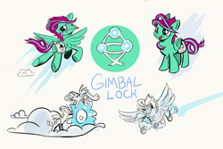 Size: 1024x683 | Tagged: safe, artist:lytlethelemur, oc, oc:gimbal lock, species:pegasus, species:pony, roleplaying is magic, solo