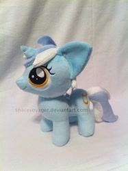 Size: 896x1200 | Tagged: safe, artist:planetplush, character:lyra heartstrings, female, filly, irl, photo, plushie, smiling, solo