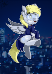Size: 2508x3541 | Tagged: safe, artist:php97, character:derpy hooves, species:pegasus, species:pony, derpfest, female, mare, open mouth, solo