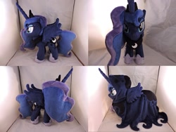 Size: 1597x1199 | Tagged: safe, artist:little-broy-peep, character:princess luna, species:pony, cloak, clothing, irl, photo, plushie, solo, spirit of hearth's warming yet to come