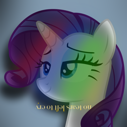 Size: 800x800 | Tagged: safe, artist:penguinsn1fan, artist:uponia, character:rarity, species:pony, ariana grande, bust, cover, female, parody, portrait, solo