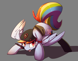 Size: 2500x1974 | Tagged: safe, artist:bloodatius, character:rainbow dash, species:pegasus, species:pony, beret, caveira, clothing, commission, female, hat, knife, mare, mouth hold, rainbowsix, siege, simple background, solo