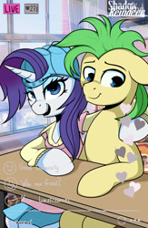 Size: 1248x1920 | Tagged: safe, artist:php97, character:rarity, species:pony, episode:friendship university, g4, my little pony: friendship is magic, spoiler:s08, las pegasus resident, male, plainity, saturn (character), stallion