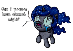 Size: 967x684 | Tagged: safe, artist:darkone10, character:nightmare moon, character:princess luna, cute, filly, nightmare woon