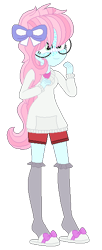Size: 240x588 | Tagged: safe, artist:bezziie, oc, oc:strawberry pie, my little pony:equestria girls, equestria girls-ified, glasses, simple background, solo, transparent background