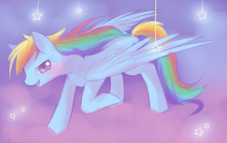Size: 1841x1164 | Tagged: safe, artist:jacky-bunny, character:rainbow dash, species:pegasus, species:pony, female, mare, solo, stars
