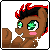 Size: 50x50 | Tagged: safe, artist:ianmata1998, artist:lokosfermincho, base used, oc, oc:spot light, species:earth pony, species:pony, animated, animated icon, blushing, cute, gif, gif for breezies, male, picture for breezies, pixel art, simple background, sweet, transparent background