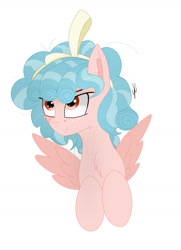 Size: 920x1268 | Tagged: safe, artist:groomlake, character:cozy glow, species:pegasus, species:pony, bow, colored, female, filly, foal, hair bow, mare, pure concentrated unfiltered evil of the utmost potency, pure unfiltered evil, ribbon, simple background, smiling, solo, white background