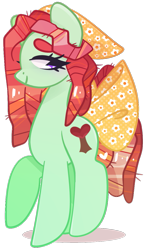Size: 747x1280 | Tagged: safe, artist:euphoriapony, character:tree hugger, species:pony, beanbrows, bow, cute, eyebrows, female, huggerbetes, mare, profile, simple background, solo, tail bow, transparent background