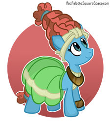 Size: 1116x1240 | Tagged: safe, artist:redpalette, character:meadowbrook, species:earth pony, species:pony, cute, female, looking up, mare, pillar, pillars of equestria, solo