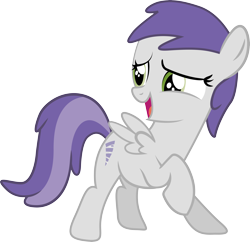 Size: 5722x5538 | Tagged: dead source, safe, artist:quanno3, character:tornado bolt, species:pegasus, species:pony, absurd resolution, background pony, female, filly, open mouth, raised hoof, simple background, solo, transparent background, vector