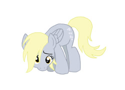 Size: 504x360 | Tagged: safe, artist:outofworkderpy, character:derpy hooves, species:pegasus, species:pony, comic:out of work derpy, comic, ditzy doo, female, mare, outofworkderpy, sad, semi-grimdark series, simple background, solo, suggestive series, tumblr, tumblr comic, white background