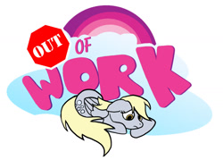 Size: 1400x1000 | Tagged: safe, artist:outofworkderpy, character:derpy hooves, species:pegasus, species:pony, comic:out of work derpy, comic, ditzy doo, female, floppy ears, header, mare, outofworkderpy, prone, sad, semi-grimdark series, solo, suggestive series, tumblr, tumblr comic