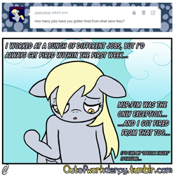Size: 1280x1291 | Tagged: safe, artist:outofworkderpy, character:derpy hooves, species:pegasus, species:pony, comic:out of work derpy, comic, ditzy doo, female, floppy ears, mare, outofworkderpy, sad, semi-grimdark series, solo, suggestive series, tumblr, tumblr comic