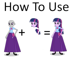 Size: 1003x796 | Tagged: safe, alternate version, artist:cartoonmasterv3, base used, character:twilight sparkle, character:twilight sparkle (alicorn), species:alicorn, species:pony, my little pony:equestria girls, alternate universe, base, clothing, female, long skirt, skirt, solo