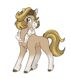 Size: 665x737 | Tagged: safe, artist:pastel-charms, oc, oc:mayane tovi, species:earth pony, species:pony, female, mare, simple background, solo, tongue out, white background