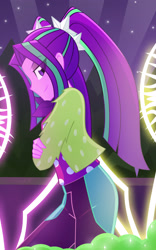 Size: 2041x3264 | Tagged: safe, artist:xan-gelx, character:aria blaze, episode:find the magic, g4, my little pony: equestria girls, my little pony:equestria girls, spoiler:eqg series (season 2), clothing, female, pigtails, solo