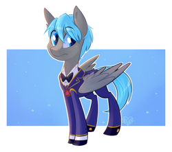 Size: 900x794 | Tagged: safe, artist:meekcheep, oc, oc:stephen wintre, species:pegasus, species:pony, clothing, solo