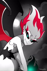 Size: 2148x3264 | Tagged: safe, artist:xan-gelx, character:sunset satan, character:sunset shimmer, species:human, equestria girls:equestria girls, g4, my little pony: equestria girls, my little pony:equestria girls, clothing, demon, dress, evil, female, high res, looking at you, solo, sunset satan