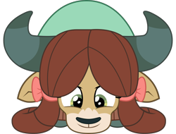 Size: 2450x1862 | Tagged: safe, artist:sonofaskywalker, character:yona, species:yak, episode:she's all yak, g4, my little pony: friendship is magic, cute, female, simple background, smiling, solo, transparent background, vector, yonadorable