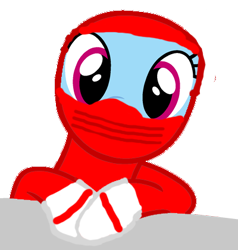 Size: 400x420 | Tagged: safe, artist:kayman13, base used, character:rainbow dash, species:pony, 1000 hours in ms paint, balaclava, clothing, costume, gloves, human spider, looking at you, simple background, spider-man, sweater, transparent background