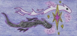 Size: 1407x651 | Tagged: safe, artist:nephilim rider, species:pony, stars, traditional art