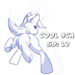 Size: 2000x2000 | Tagged: safe, artist:noxiedraws, species:pony, any gender, butt, commission, plot, ych example, your character here